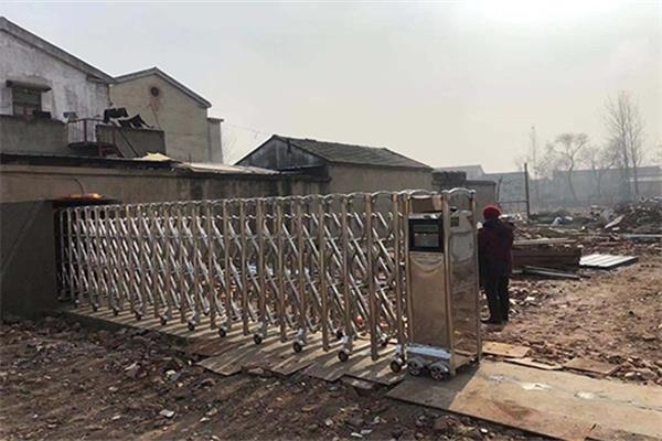 徐州刘长明二手钢结构有限公司选择安快安防电动伸缩门